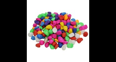 Gerimport Decoratie/hobby stenen - multi kleuren - 300 gram - vulmateriaal/decoratie