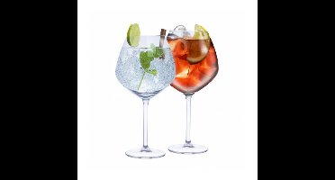 Gin Tonic cocktailglazen - 4x stuks - 730 ml - voor Aperol Spritz - glazen - glas
