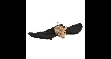 Hangende vleermuis zwart met bruin 45 cm knuffels kopen