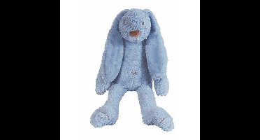 Happy Horse Knuffel konijn - pluche konijn Richie - donkerblauw - 28 cm - boerderij knuffel