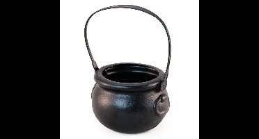 Heksenketeltje/kookpotje - zwart - D15 x H13 cm