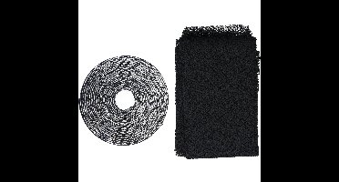 Horrengaas - 3x - voor ramen/raamhor - 150 x 130 cm - zwart