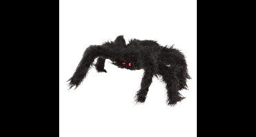 Horror spin groot - Halloween decoratie/versiering - zwart - 20 x 28 cm