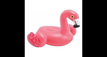 Intex opblaasbare flamingo - kunststof - roze - 25 x 23 cm