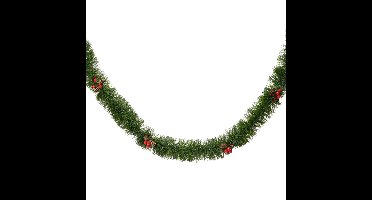 Kerst guirlandes / slingers met besjes en dennenappels 270 cm