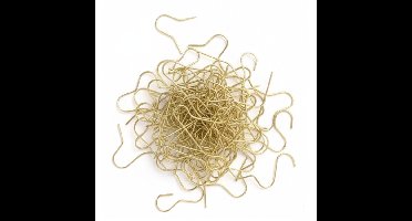 Kerstbalhaakjes - 50x st - goud - 3,5 cm - kerstboom haakjes