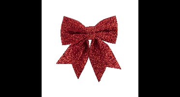 Kersthanger - strik - rood - 30 x 35 cm - Kerstversiering