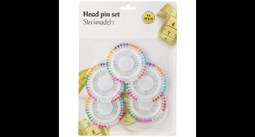 Kopspelden/steekspelden set - 200x stuks - Gekleurd - 26 mm - hobby spelden