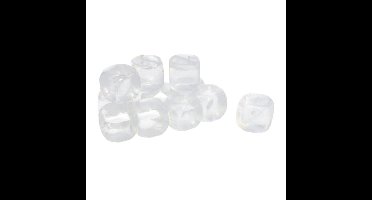 Kunststof ijsblokjes - 12x - herbruikbaar - ijsklontjes gevuld met vloeistof