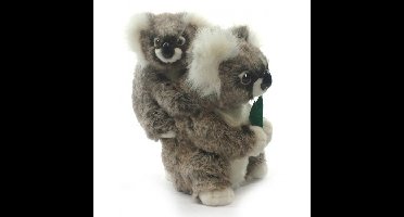 Levensechte pluche koala met baby 28 cm