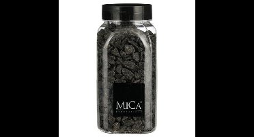 Mica Decorations decoratie steentjes - antraciet - 650ml - hobby steentjes