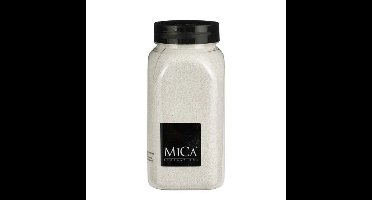 Mica Decorations decoratie zand - 650ml - wit - hobby zandkorrels - sierzand