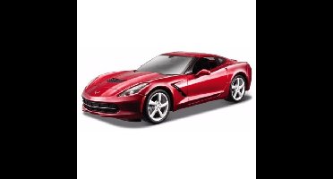 Modelauto - Chevrolet Corvette - rood - schaal 1:43 - speelgoedauto