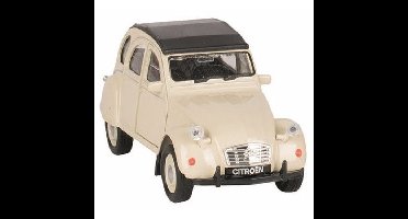 Modelauto Citroen 2CV - beige - dicht - schaal 1:36 - schaalmodel auto