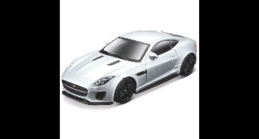 Modelauto Jaguar F-Type - geel/zwart - 9,5 cm - 1:43 - speelgoed auto schaalmodel