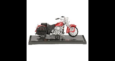 Modelmotor/speelgoedmotor Harley-Davidson Heritage - rood - 12 cm - schaal 1:18