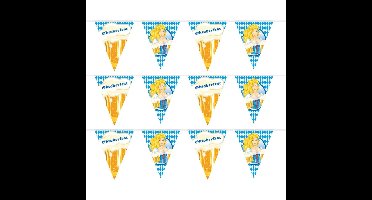 Oktoberfest Bierfeest vlaggenlijn - 3x - slinger - met blonde dame - 10 meter - versiering