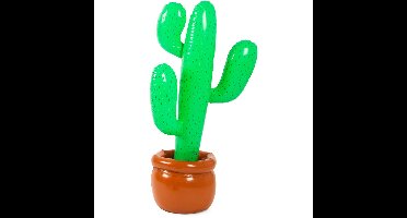 Opblaasbare cactus - in pot - 85 cm - opblaas cactus - decoratie