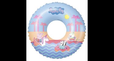 Opblaasbare zwemband/zwemring - Peppa Pig - blauw - D50 cm - zwembad speelgoed - kinderen