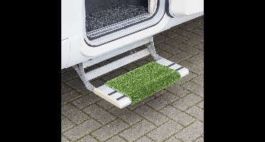 Opstapmat - groen - kunststof - 46 x 40 cm - antislip voor caravan/camper