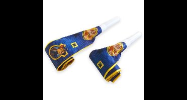 Paw Patrol roltongen - 8x st - 30 cm - feesttoeters - kinderfeestje/kinderpartijtje