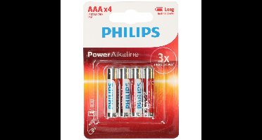 Philips Triple A batterijen - Power Alkaline - AAA - set 4x stuks