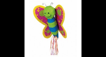 Pinata Vlinder - gekleurd - papier - 56 x 52 x 17 cm - feestartikelen verjaardag