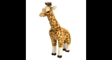 Pluche giraf knuffel - staand - 43 cm - giraffe - knuffeldieren