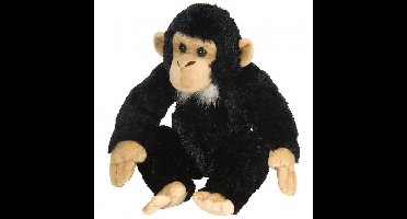 Pluche knuffel chimpansee - 30 cm - knuffels - speelgoed