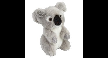 Pluche knuffel dier Koala - grijs - 18 cm - Speelgoed knuffelbeesten