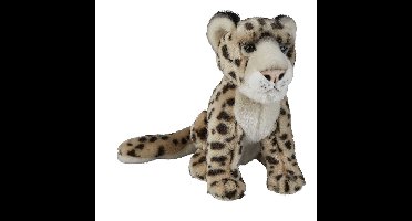 Pluche knuffel dieren Sneeuw Luipaard 28 cm