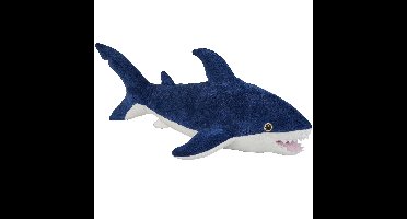 Pluche knuffel zeedieren Blauwe Haai van 33 cm