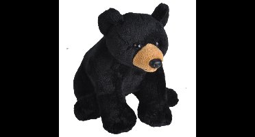 Pluche knuffel Zwarte beer van 20 cm