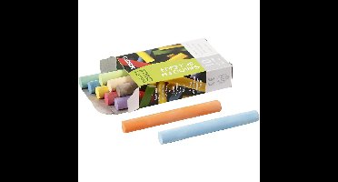 Primo Schoolbord krijtjes - pakje van 10x stuks - gekleurd - School/leraar kwaliteit krijtjes