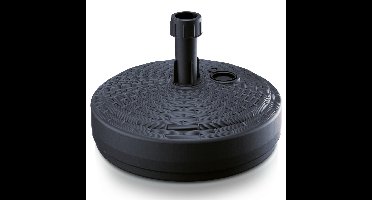 Prosperplast Parasolvoet rond - rotan - zwart - 10L - D39 cm - kunststof