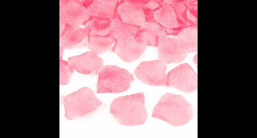 Rozenblaadjes snippers - lichtroze - 500x stuks - Bruiloft decoratie - Feestartikelen