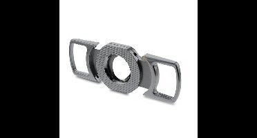 Sigarenknipper - double-cut - zilver - XL D26 mm - sigaren accessoires / sigarensnijder