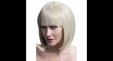 Smiffys Professionele boblijn damespruik - blond - carnaval verkleed pruik