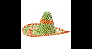 Sombrero hoed - gekleurd - 50 cm - Mexicaanse hoed