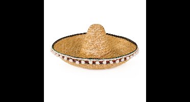 Sombrero verkleed hoed Cancun de luxe - 55 cm - Mexicaanse thema hoeden