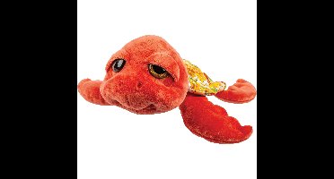 Suki Gifts pluche zeeschildpad Jules knuffeldier - cute eyes - rood - 24 cm