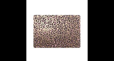 Tafel placemats/onderleggers - panterprint brons - 30 x 45 cm - Tafel dekken