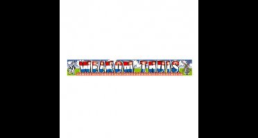 Welkom thuis banner XL - 5 x 10 meter - Hollands thema - gevelvlag