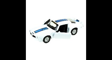 Welly modelauto Pontiac 1972 Firebird Trans AM 1:34 wit/blauw