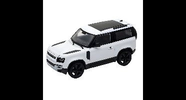 Welly Modelauto / speelgoedauto - Land Rover Defender 2020 - wit - 8 x 8 x 18 cm - schaalmodel