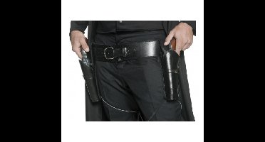 Western riem - zwart - 2 holsters - speelgoed wapens - Cowboy