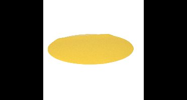Wicotex Placemats Uni - geel - rond 38 cm - anti slip laag - Teflon coating toplaag