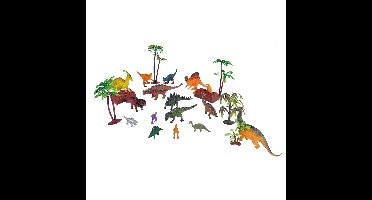 Wild Republic Dinosaurussen Speelset - 23-delig - kunststof - emmer