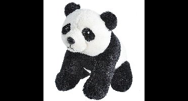 Wild Republic panda knuffel - 13 cm - zwart/wit - Pluche - knuffeldieren - pandabeer
