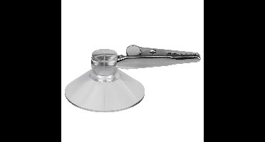 Zuignap clips - met krokodillen ophang klem van 4 cm - Versieringen / feestartikelen ophangen